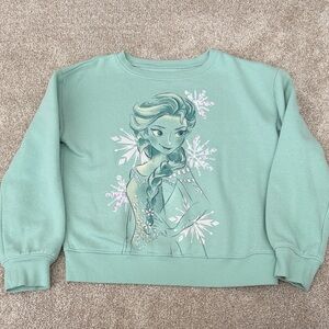 Jumping Beans Disney Kids Sweatshirt with Elsa Snowflake Design